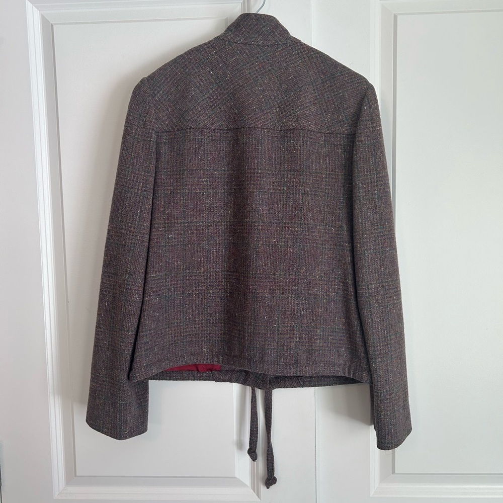 Vintage Henry White Dublin wool tweed blazer purple multicolor - Picture 3 of 9